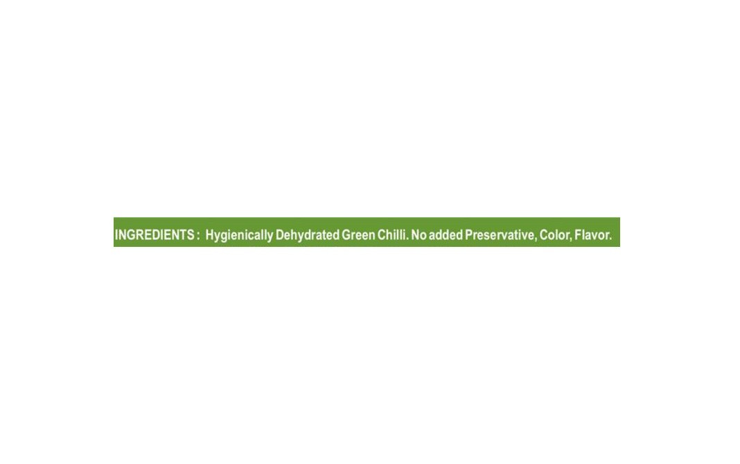 Thirsty Fresh Green Chilli Powder (Hari Mirch)   Box  75 grams